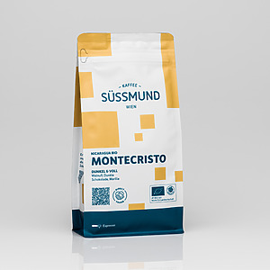 Süssmund Kaffee Montecristo Nicaragua Bio Arabica Ganze Espressobohnen Säurearm Vollmundig Walnuss Schokolade Direct Trade C Mon Gb 999 01