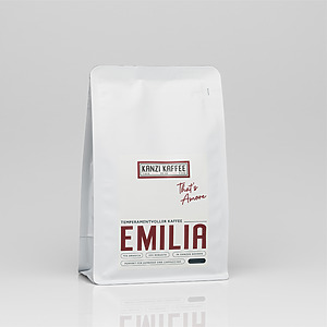 Kanzi Kaffee Emilia Ganze Espressobohnen Vollmundig Schokolade Butterkaramell 75 25 Arabica Robusta Für Cappuccino C Emi Gb 999 05