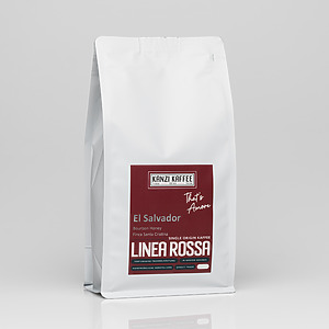 Kanzi Kaffee Linea Rossa El Salvador Bourbon Honey Single Origin Ganze Bohnen Süß Walnuss Karamell Espresso Filterkaffee C Lre Gb 500 05